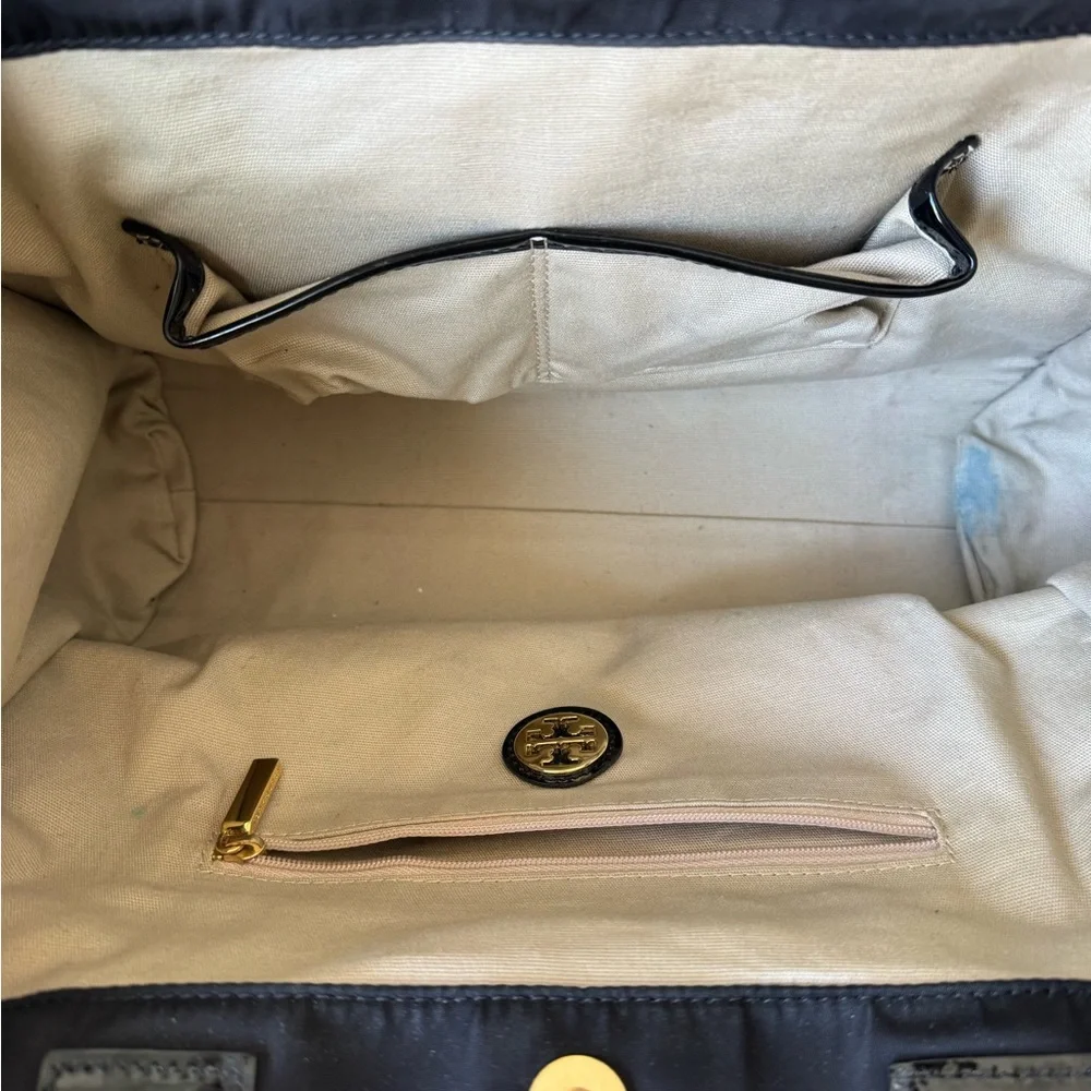 Tory Burch Ella Black Tote Bag